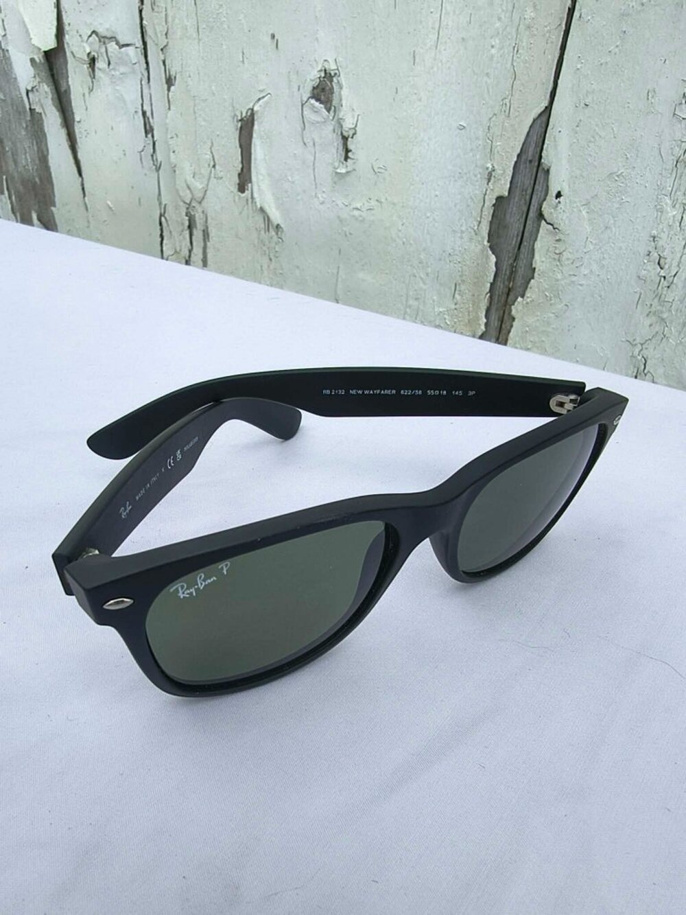 Ray-Ban Black Polarized Sunglasses Made in Italy